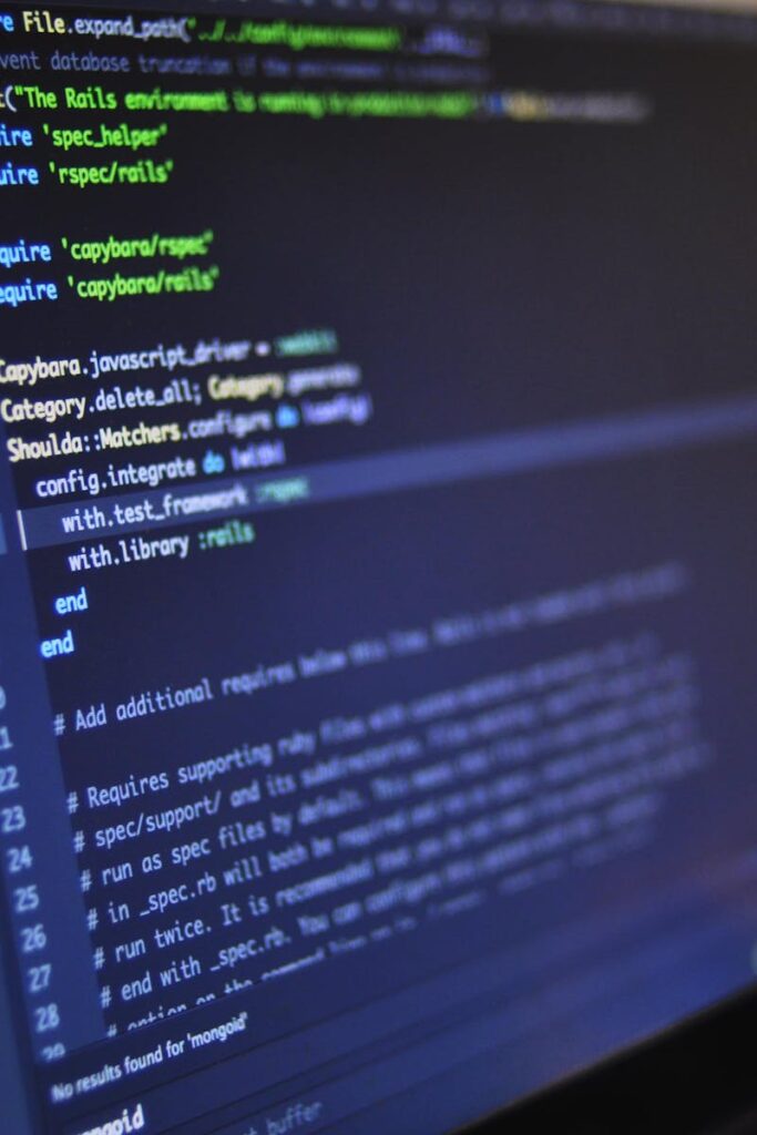 Close Up Photo of Programming of Codes